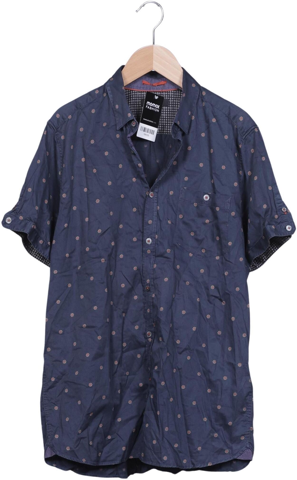 TED Baker Herren Hemd, Marineblau, Gr. L (Ted Baker 4), Baumwolle - Second Hand