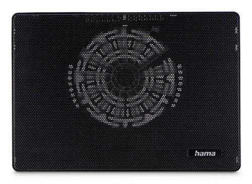 Hama 00126808 Laptop-Kühler "Slim", ultraflach, leise, leicht, bis 40cm (15,6"), Schwarz