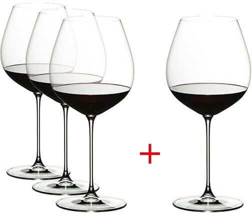 Riedel Veritas 4 For 3 Pinot Noir Nebbiolo Glasses