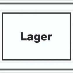 HB-Druck Lager Schild mit Text Storage Warenlager waagerecht A3 (297x420mm)