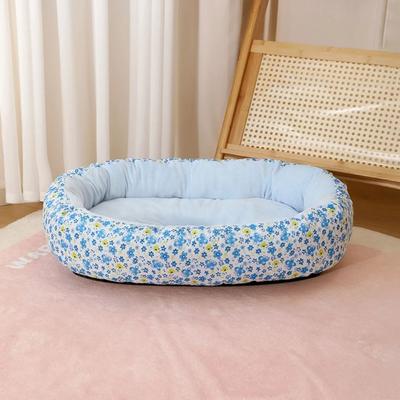 Uplifted Finds All Season Floral Orthopedic Pet Sofa blue m