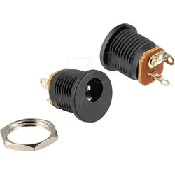 DELOCK 65690 - Einbaubuchse DC 2,5 x 5,5 mm Lötversion