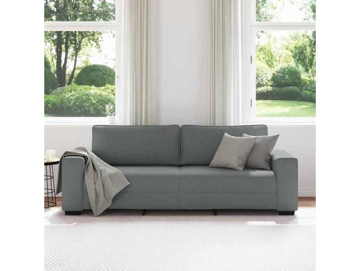 NEUF®Mobilier/Siège de salon - BESTMEUBLE - Canapé à 3 places - Dossier Rembourrés - Gris foncé - 220x77x82cm tissu FR7181663
