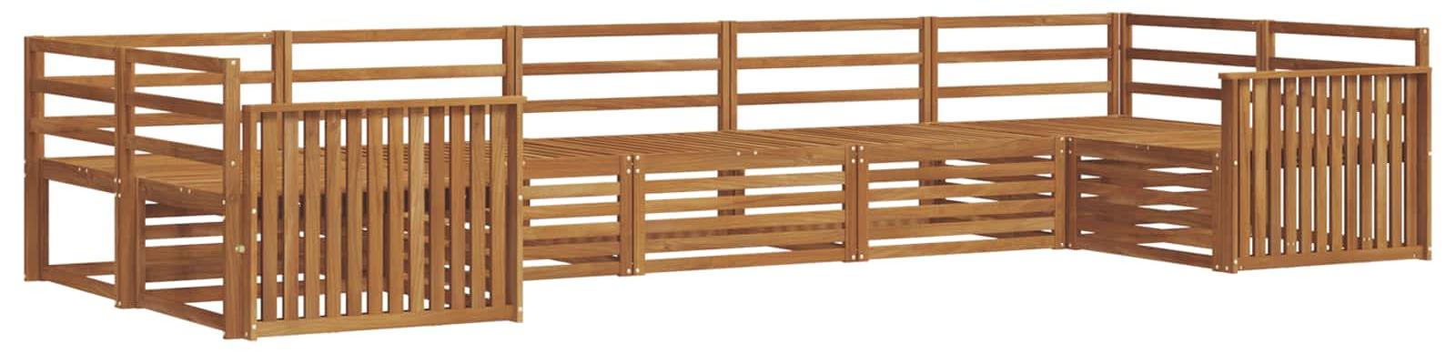 Outdoor-Sofagarnitur 7 pcs Natur