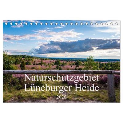 Naturschutzgebiet Lüneburger Heide (Tischkalender 2026 DIN A5 quer), CALVENDO Monatskalender