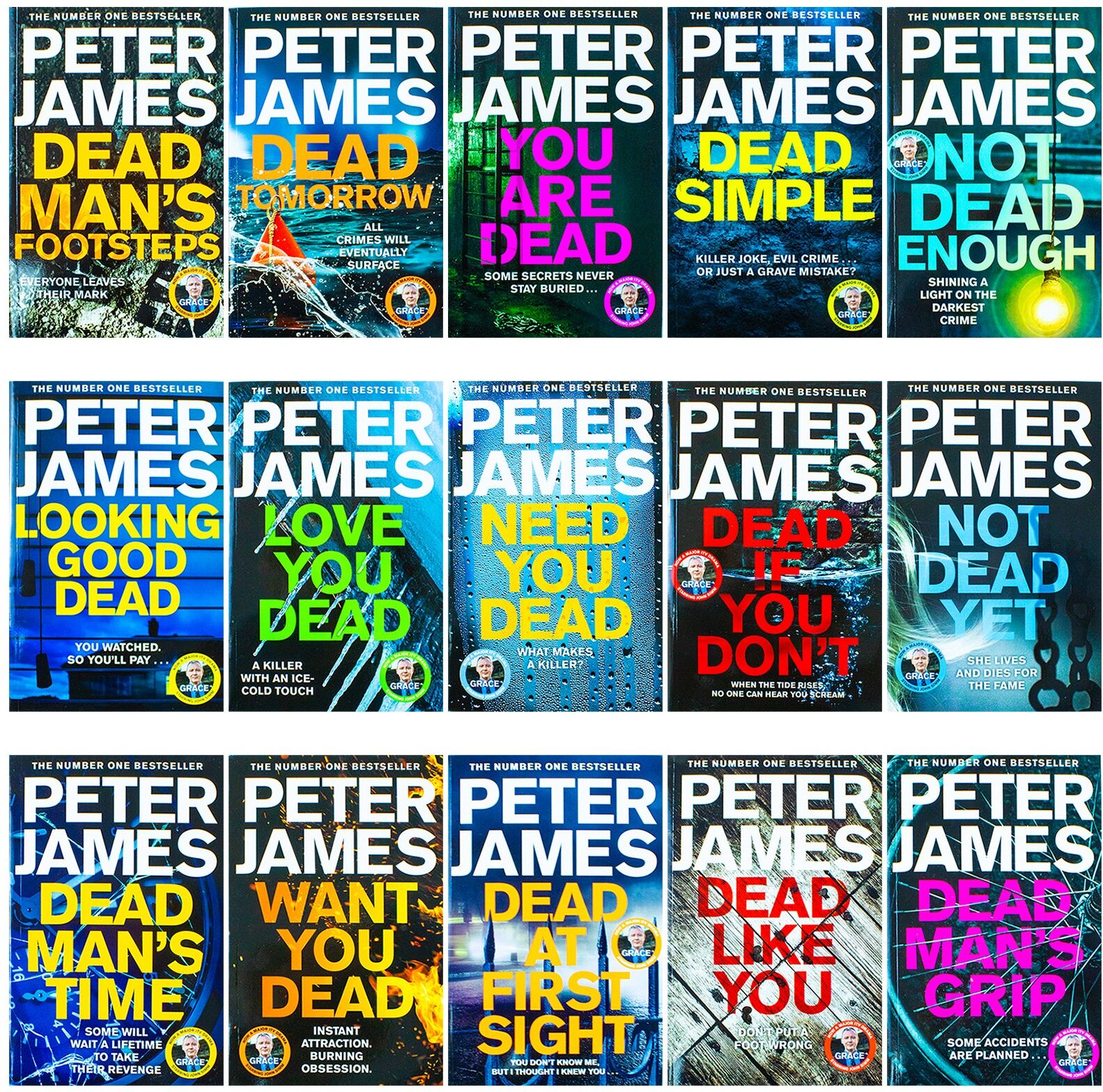 Pan Macmillan Roy Grace Series Books 1–15 Collection 15 Books Set by Peter James – Dead Simple, Looking Good Dead & Crime Thriller Collection