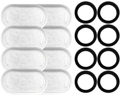 Uplift Essentials Large Capacity Stainless Steel Pet Water Fountain 8pcs Filters