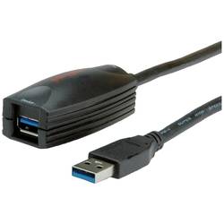 ROLINE USB 3.2 Gen 1 Aktives Repeater Kabel, schwarz, 5 m 12.04.1096