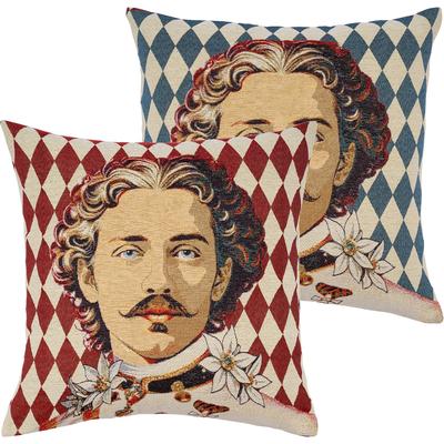 Dekokissen PAD "LEGEND", franzl, gemustert, B:45cm L:45cm, Baumwolle, Polyester, Dekokissen_Sitzkissen_Kissenhüllen, Die Legenden deiner Couch