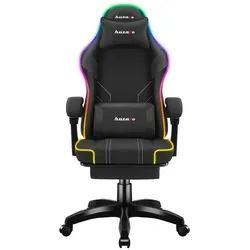 Huzaro Fotel gamingowy Force 3.7 RGB Black, Gaming Stuhl, Schwarz