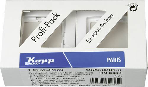 Kopp 1fach Rahmen Paris Weiß 402002013 10St.