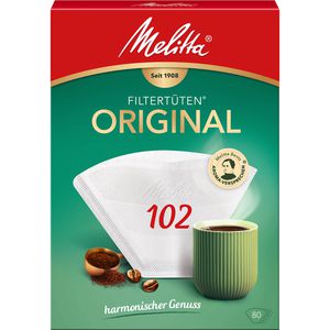 Melitta Filtertüten Original 102, weiß, 80 Stück