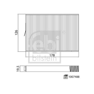 FEBI BILSTEIN Filter, Innenraumluft 1007488 für WULING (SGMW)