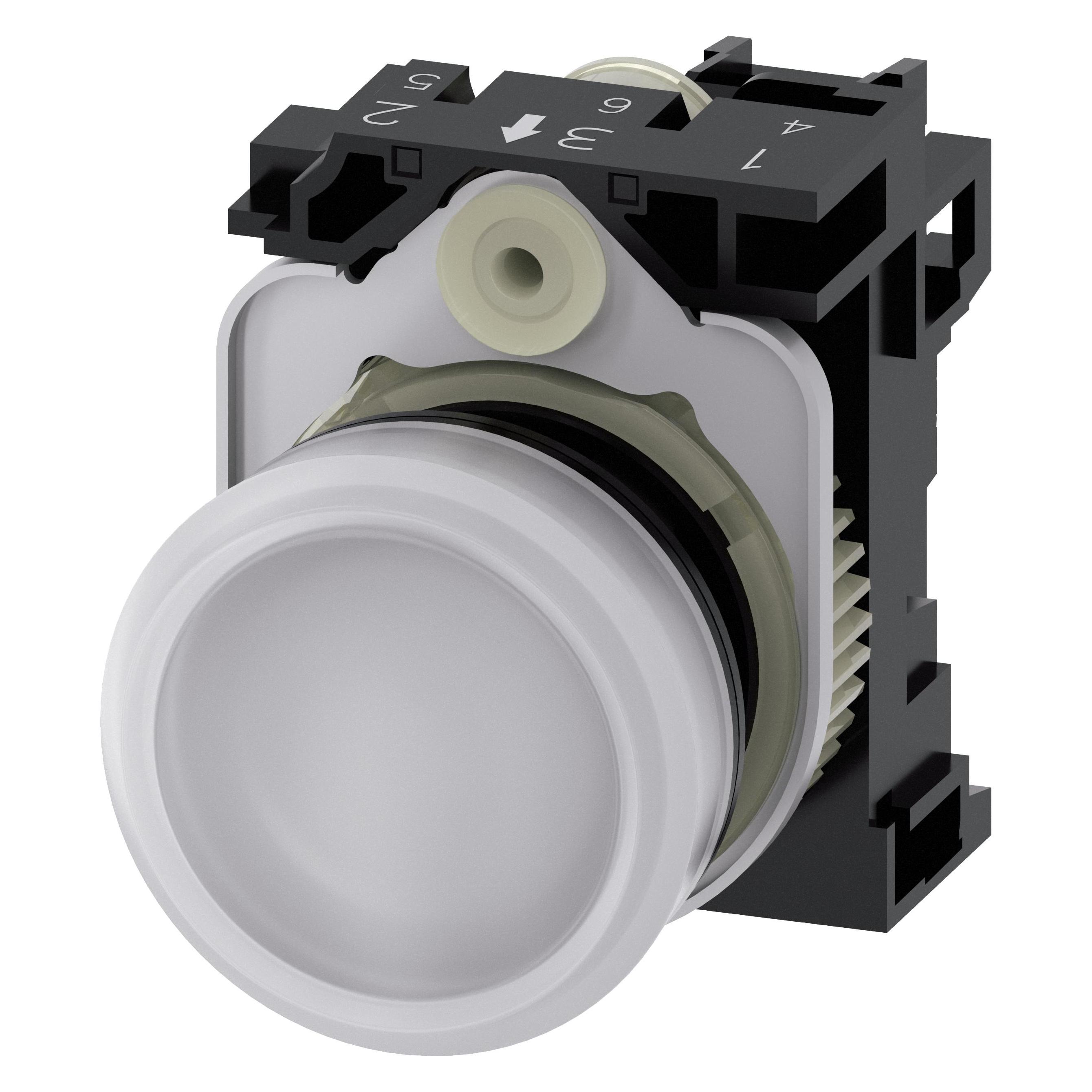 Siemens Indicator light, 22mm, white (3SU1106-6AA60-1AA0)