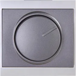 Kopp 803815089 MALTA - Dimmer mit Druck-Wechselschalter (Phasenanschnitt), Farbe: anthrazit