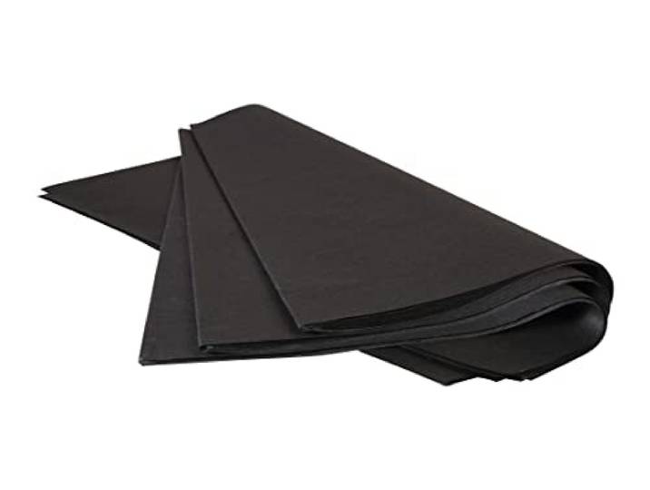 CLAIREFONTAINE 393629C - Papier de Soie Noir 50x75cm 18g - 480 Feuilles