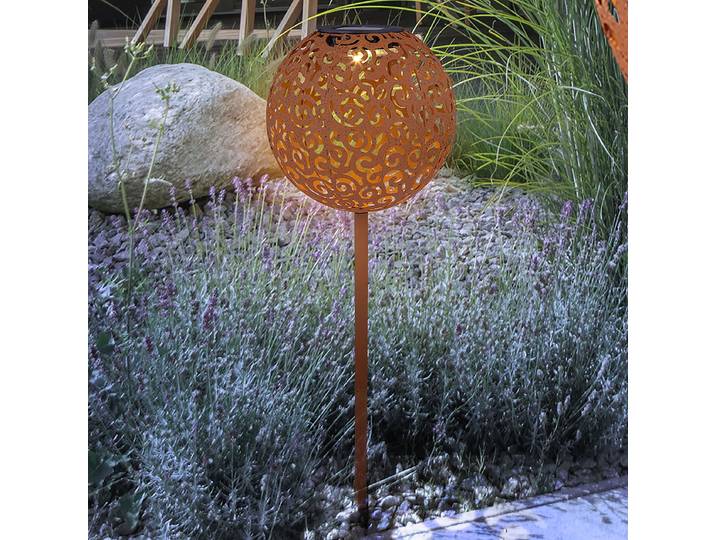 Solarleuchte 33743R Ø 19cm Orange