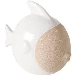 Boltze Deko Figur Shelby Fisch, 15 x 9 x 13 cm, beige, weiß