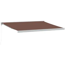 vidaXL Markise Manuell Braun 450x300 cm