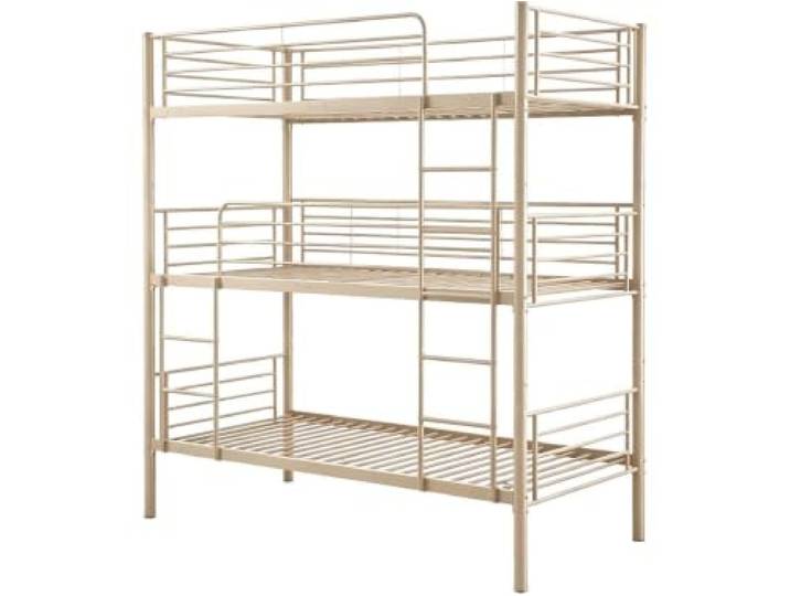 habitat et jardin 3-Etagenbett aus Metall Havin - 90 x 190 cm - Schwarz