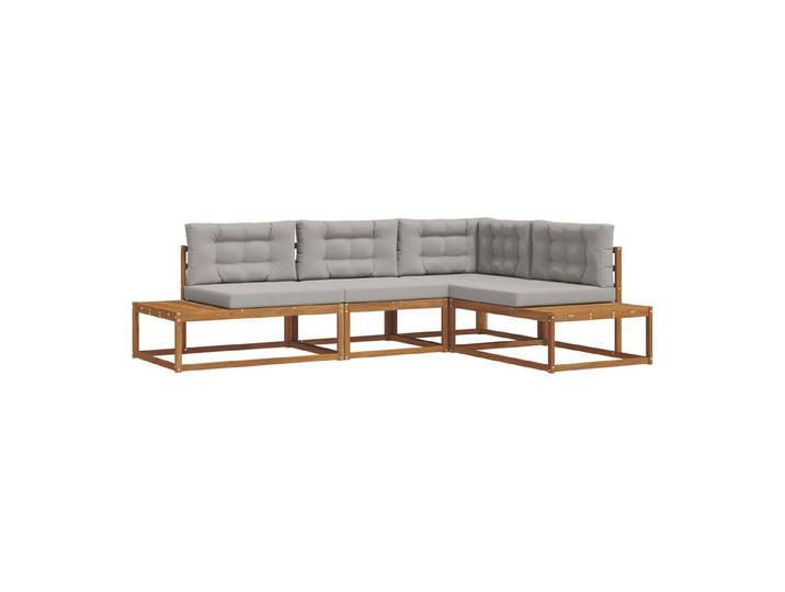 vidaXL Sofaelement Outdoor-Sofagarnitur 4 stk. 4-Sitzer Polyester (4 St)