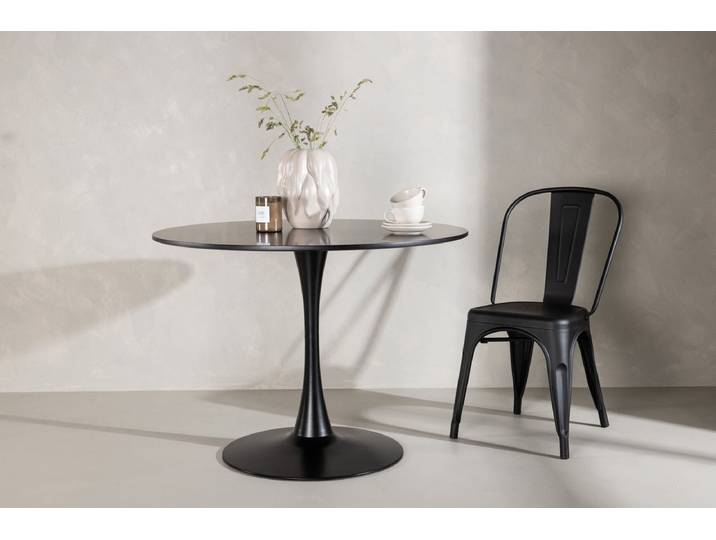 Esstisch Avelani - ein Esstisch, der Stil und Beständigkeit vereint - Schwarz - Luxusbetten24