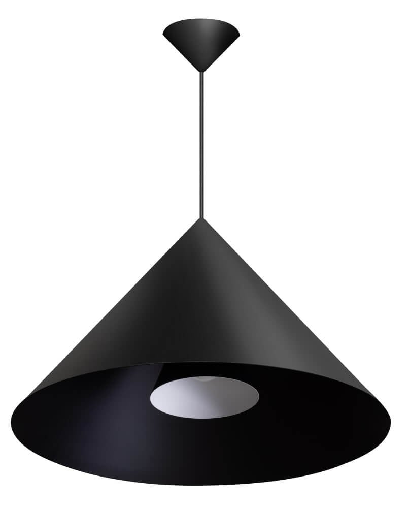 ETH Design hanglamp Dillon zwart rond Ø 55cm