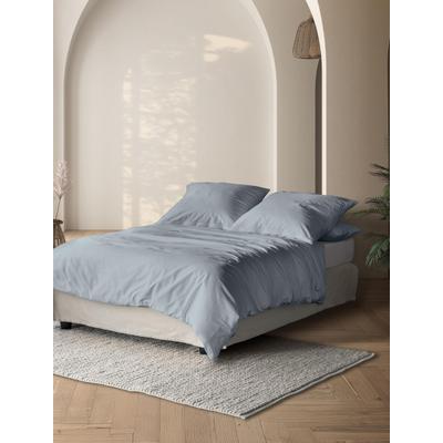 Bettwäsche IRISETTE "Premium Satin Bettwäsche Paris", blau, B/L: 240cm x 220cm, 1 Stk., 2 Stk., Mako-Satin, B/L: 80cm x 80cm, 3, Mako-Satin, Obermaterial: 100% Baumwolle, Bettwäsche, Bettwäsche, Hochwertige Premium Bettwäsche