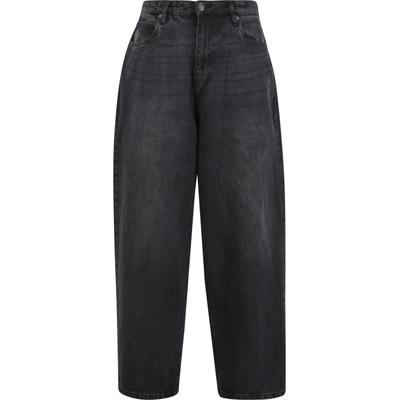 Bequeme Jeans URBAN CLASSICS "Urban Classics Tapered Heavy Ounce Baggy Jeans", Herren, Gr. 30, Normalgrößen, schwarz (schwarzwashed), 100% Baumwolle, unifarben, Jeans
