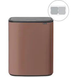 Brabantia Cestino Touch Bo, Abfalleimer, Grau