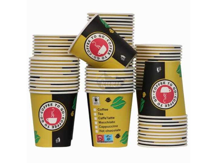 KURTT - Kaffeetassen to go - Kaffeebecher Pappe - 7oz - 180ml - 3000 Stück - extra stark, auslaufsicher
