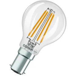 OSRAM B15d LED Lampe Star Classic P 40 Filament mit Bajonettsockel 3,4W wie 40W warmweißes Licht 2700K