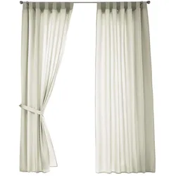 VORHANG 2ER SET POTSDAM HxB 225x140 cm Creme