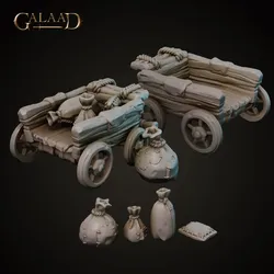 Chariot and Bags von Galaad Miniatures aus Bandits Crew and Prisoner