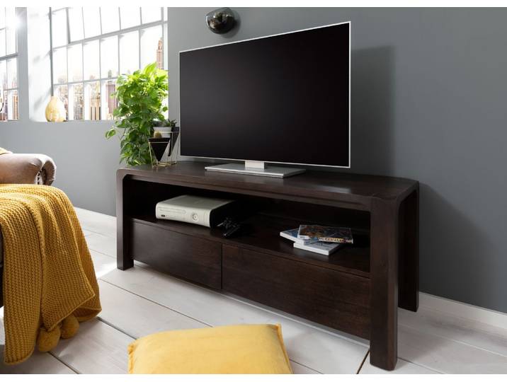 TV-Board Akazie 125x45x50 tabak lackiert BUENO #4002
