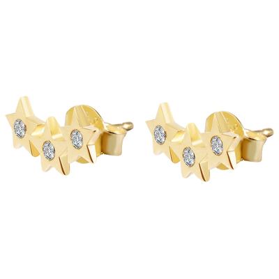 Paar Ohrstecker ADELIA´S "Ohrringe – Ohrstecker aus 333 Gold mit Zirkonia", Damen, Gr. Damen, gold, Ohrringe, Ein Geschenk, das Freude macht