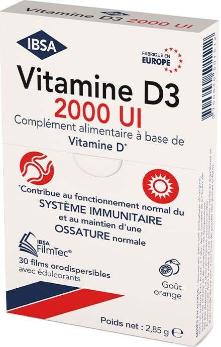 IBSA Vitamina D3 2000Ui Films Bucodispersables 30uds