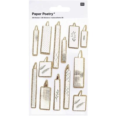 3D Sticker, Kerzen,