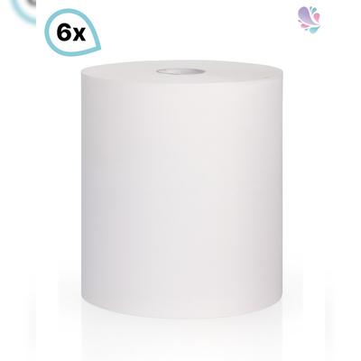 Blanc HYGIENIC Handtuchrollen "Smart ECO", 6 Rollen, 1-lagig, 230m je Rolle, 100% Zellstoff, äußerst ergiebig & geringer Verbrauch