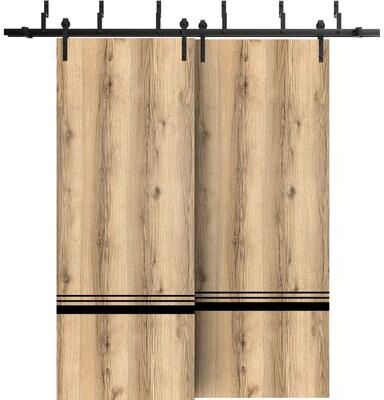 SARTODOORS Planum 0012 Oak Wood Barn Bypass Doors