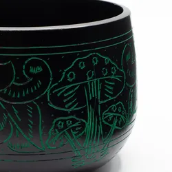 Cauldron Singing Bowl - Magic Mushroom - Green (15cm)