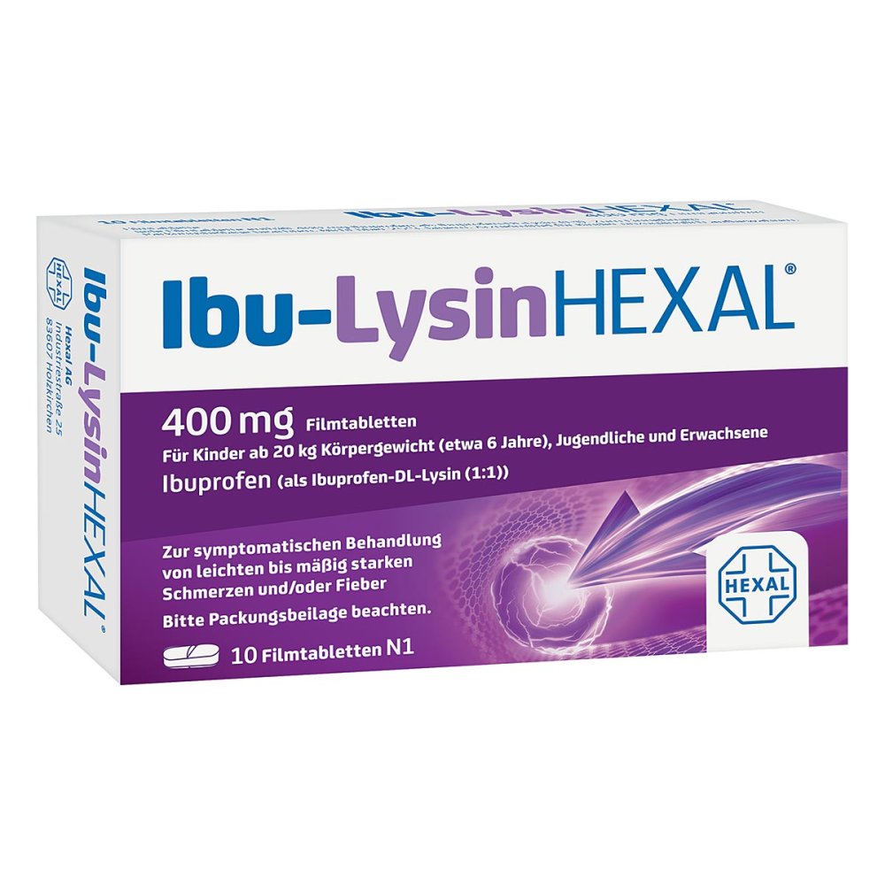 Hexal AG Ibu-LysinHEXAL® 400 mg Filmtabletten 07532237