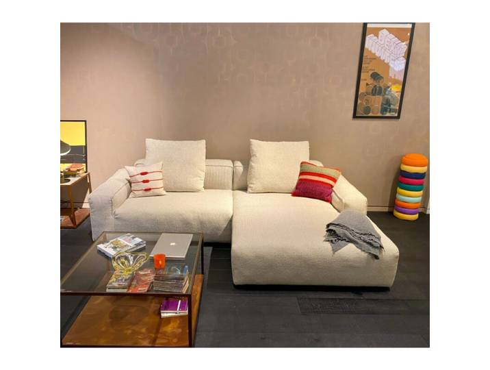 freistil by Rolf Benz 175 Ecksofa in Bouclé - rechts Modern, Ze