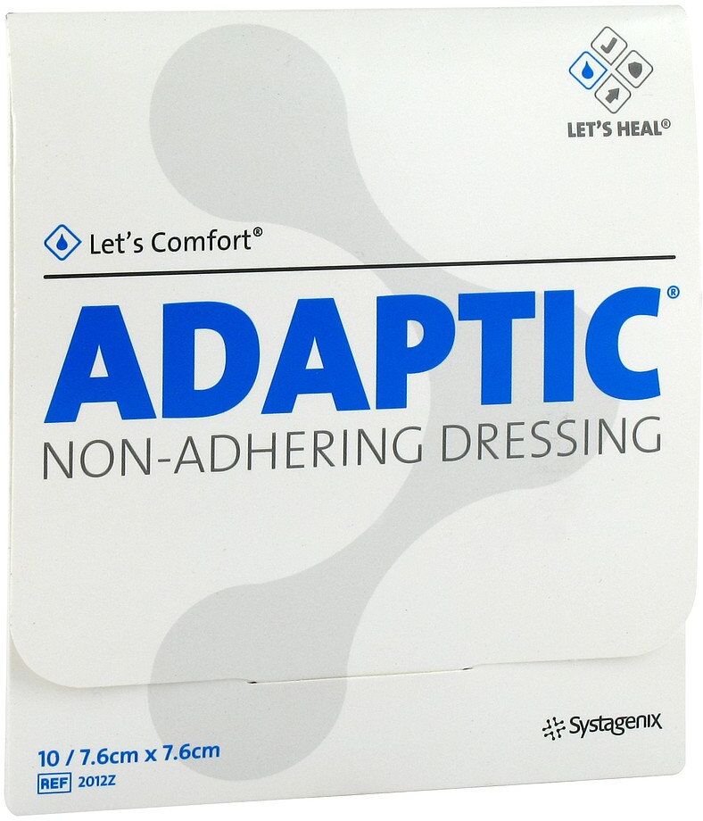 Adaptic 7,6x7,6 cm feuchte Wundauflage 10stk