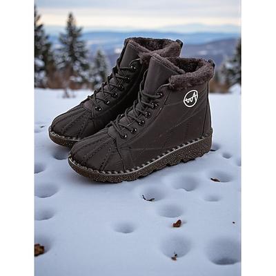 Wasserdichte Damen-Winterstiefel mit Kunstfellfutter – stylische Schneestiefel für kaltes Wetter und Outdoor-Aktivitäten