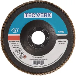 Tecwerk, Schleifmittel, Fächerscheibe Kehlnaht (60)