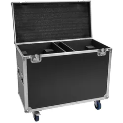 Roadinger Flightcase 2x IP TMH-H760 mit Rollen (31001068), Audio Racks + Cases, Silber