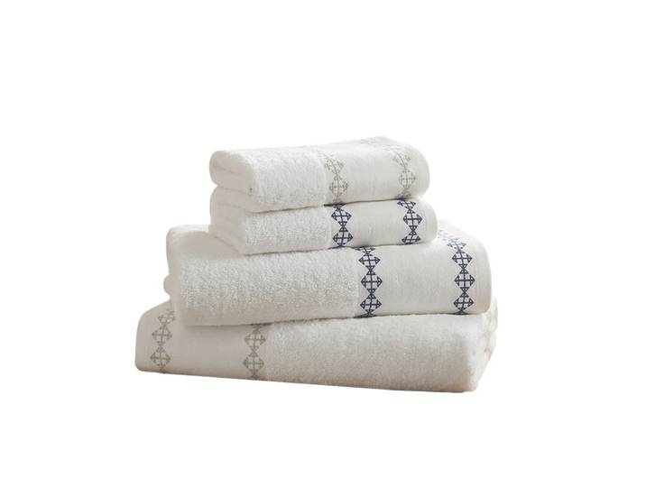 Ensemble de bain 4 pièces blanc