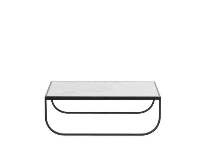 Asplund Tati Low Couchtisch Marmor weiß, Char Grey