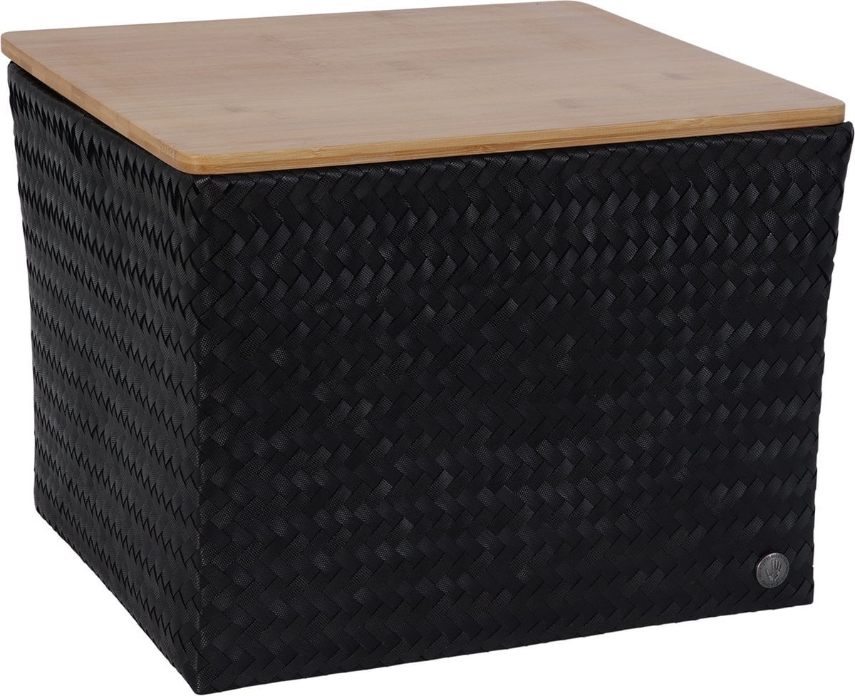 Handed By Opbergmand met deksel Top Fit Large 30 zwart